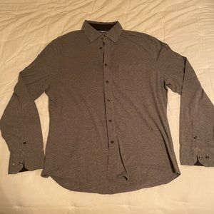 Mens Long Sleeve Button Down Shirt, Technical Cashmere, Kit and Ace